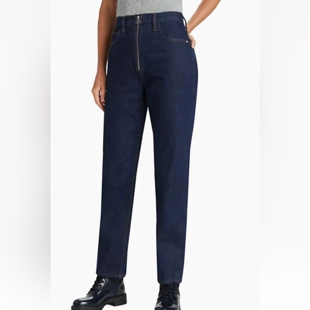 FRAME Le High 'N' Tight Straight Leg Jeans Rinse Dark Blue Denim Women’s Size 26